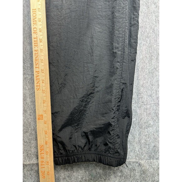 Vintage Reebok Track Pant Men’s Large Black Nylon Windbreaker Ankle Zip - Picture 8 of 10